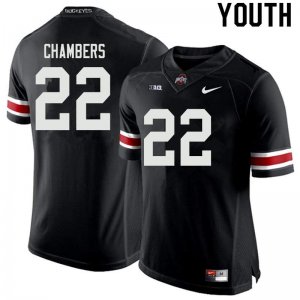 Youth Ohio State Buckeyes #22 Steele Chambers Black Nike NCAA College Football Jersey On Sale NGM7844KF
